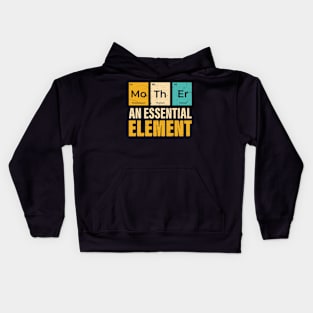 Womens Mother Periodic Table Elements of a Mother's Day Kids Hoodie